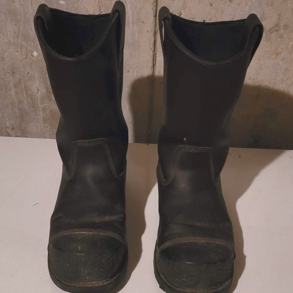 MEN'S ACE WORKBOOTS - BROWN, STEEL TOE/WATERPROOF SIZE 10